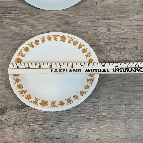 Vintage Golden Butterfly Corelle 7 piece place setting - Picture 5 of 9